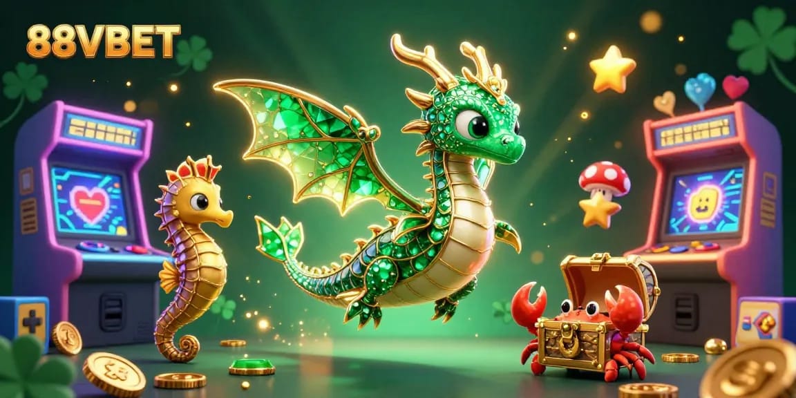 Experience thrilling gaming action at 88VBET with vibrant characters and dazzling casino elements