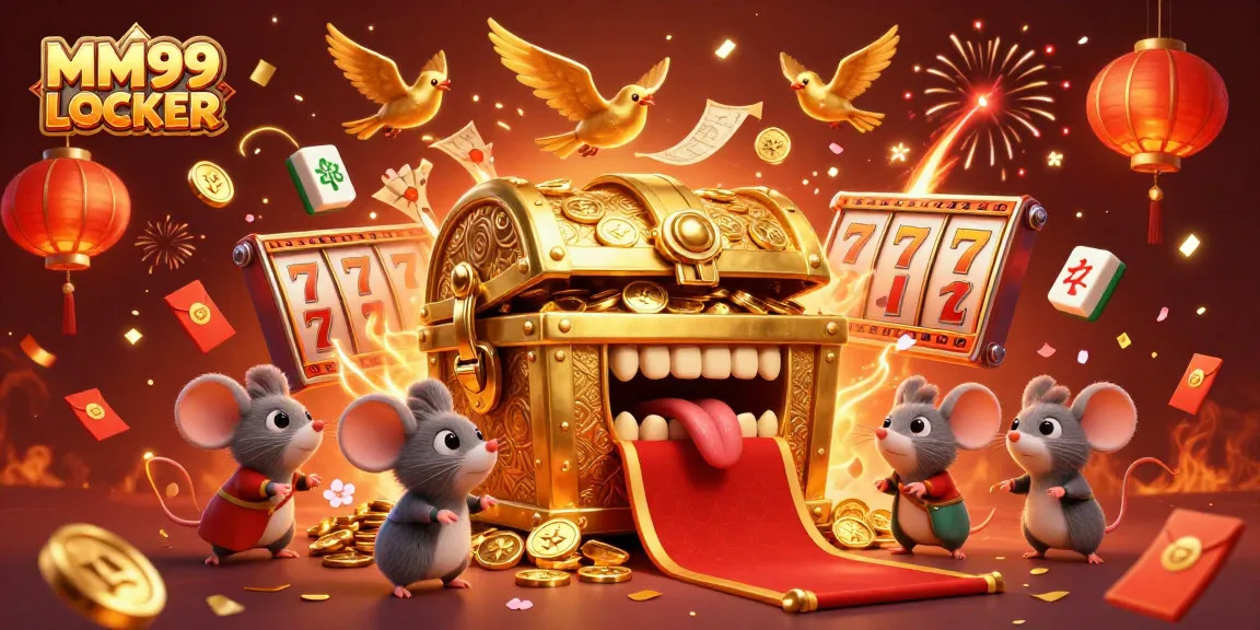 Experience the thrill of MM99 LOCKER slots with dazzling treasure visuals and dynamic game elements.