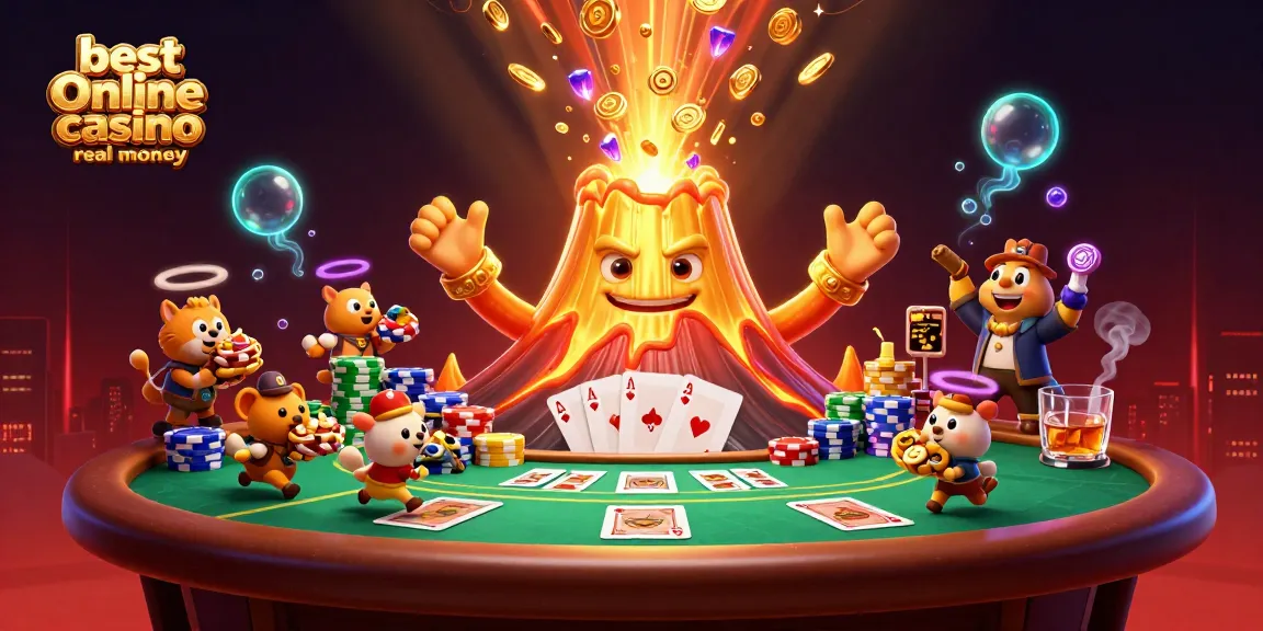 Experience the thrill of winning with best online casino real money amidst a gold-coin eruption!