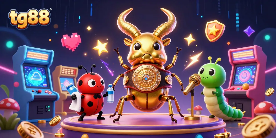 Engage in thrilling gameplay at tg88 with colorful arcade machines and vibrant game elements.