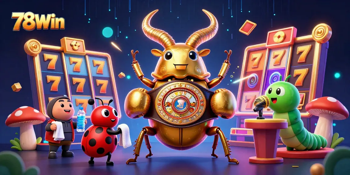 Experience thrilling casino excitement at 78Win with lively characters and vibrant gaming elements.